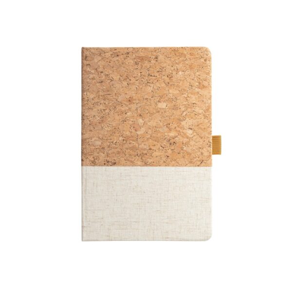 KLEE. A5 notebook in cork and linen with lined sheets