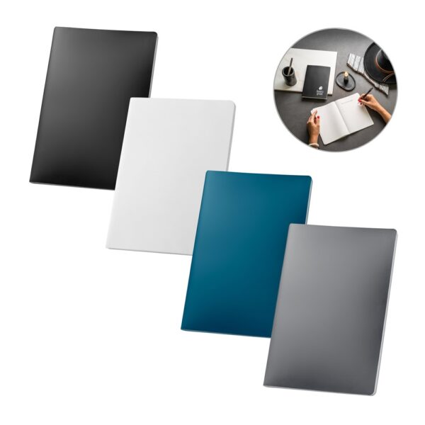 QUEIROS. A5 notepad with water resistant cover