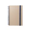 PROUST. A5 notebook with rings, hard cover, made of sugar cane paper (80% sugar cane) with plain pages