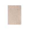 TEAPAD SEMI-RIGID. A5 notepad with semi-rigid cover made from tea leafs waste (65%)