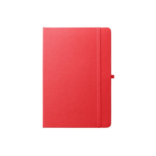 ANNE. A5 notebook in recycled polyester (100% rPET) with lined pages