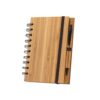 DICKENS A5. A5 spiral notebook in bamboo with 100% recycled paper