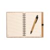 DICKENS A5. A5 spiral notebook in bamboo with 100% recycled paper