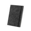 BALDWIN. A5 notepad with recycled felt cover (100% rPET) and lined pages in 100% recycled paper