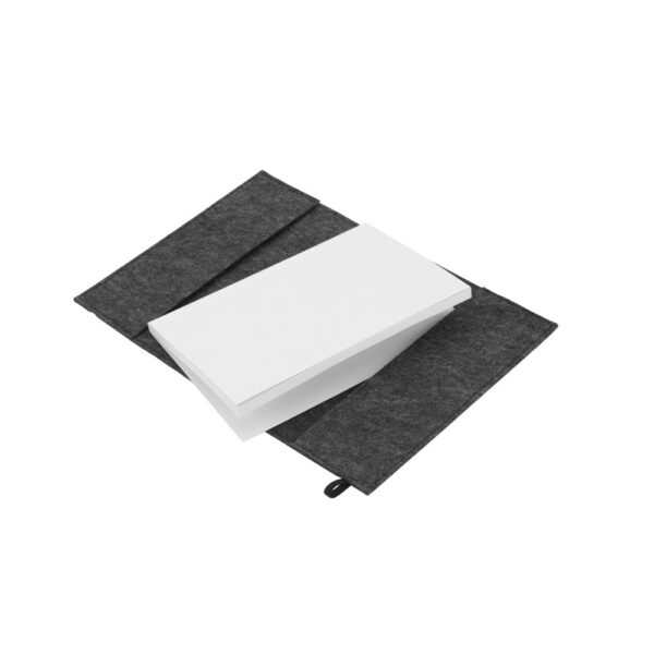 BALDWIN. A5 notepad with recycled felt cover (100% rPET) and lined pages in 100% recycled paper