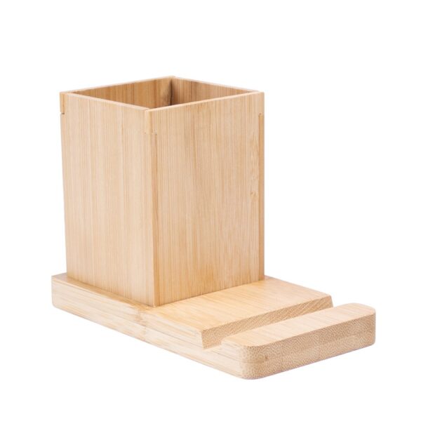 ERWIN. Desk set with mobile phone holder and cup