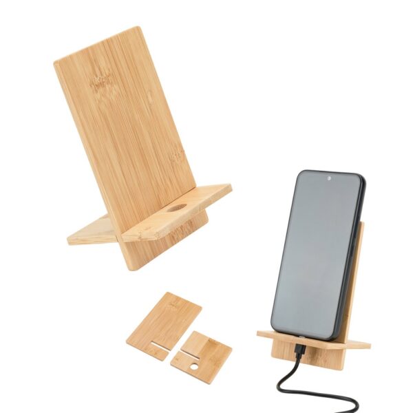GALEN. Bamboo mobile phone holder, detachable into two parts