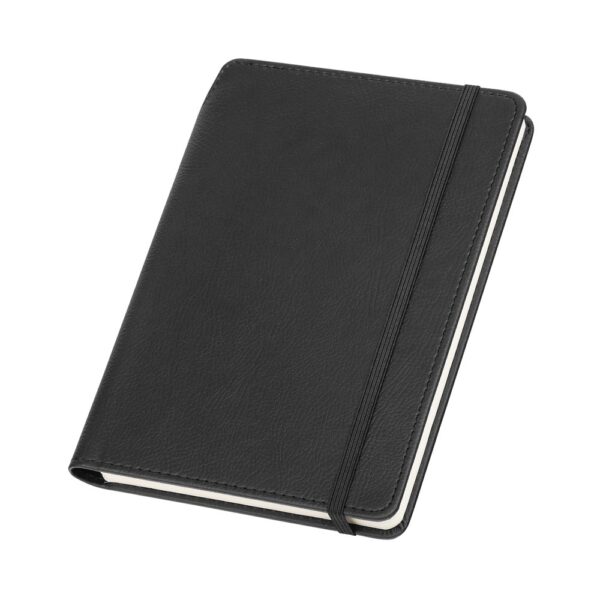 MORIAH. A5 notebook in PU with lined sheets, made from FSC™ certified material and other controlled materials