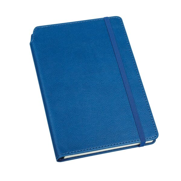 MORIAH. A5 notebook in PU with lined sheets, made from FSC™ certified material and other controlled materials
