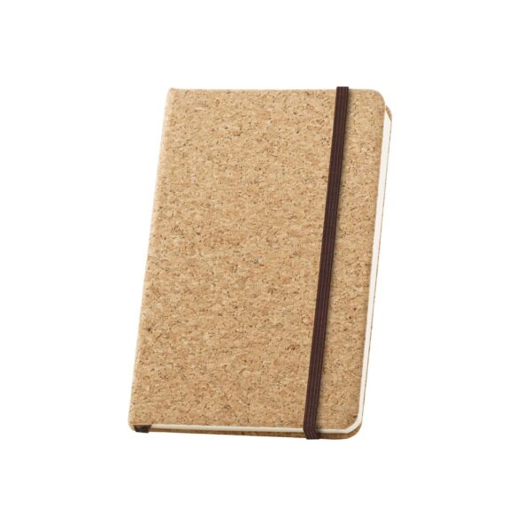 HAWKINS. Pocket cork notebook with plain pages, in FSC™ certified material and other controlled materials