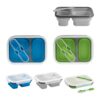 DILL. Lunch Box. Retractable hermetic box in silicone and PP (480 and 760 mL)