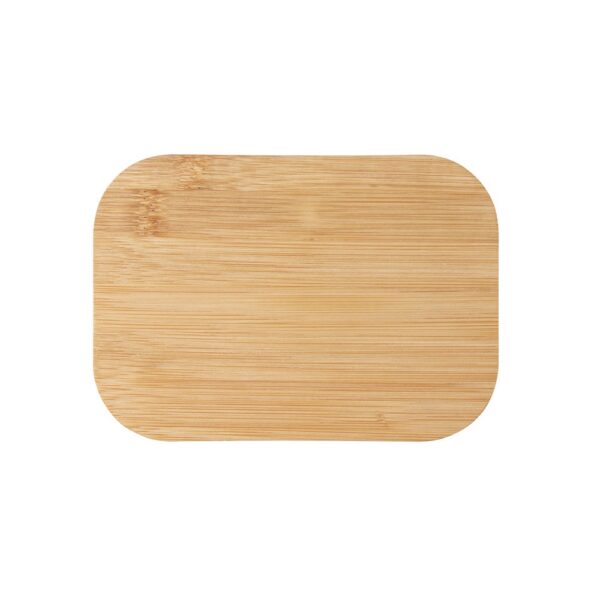 SHINO. Lunch Box. Stainless steel lunch box with bamboo lid