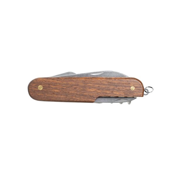 BELPIANO. Multifunction pocket knife in stainless steel and wood