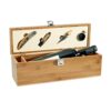 SYRAH. Bamboo, zinc and stainless steel wine set