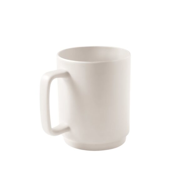 MIGHTY. Ceramic mug with cylindrical body 330 mL