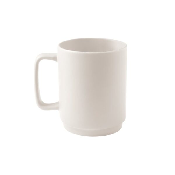 MIGHTY. Ceramic mug with cylindrical body 330 mL