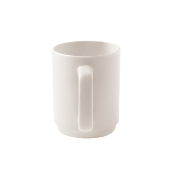 MIGHTY. Ceramic mug with cylindrical body 330 mL