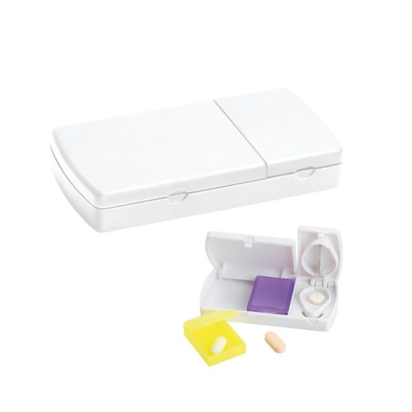 NERO. Pill box with 2 dividers