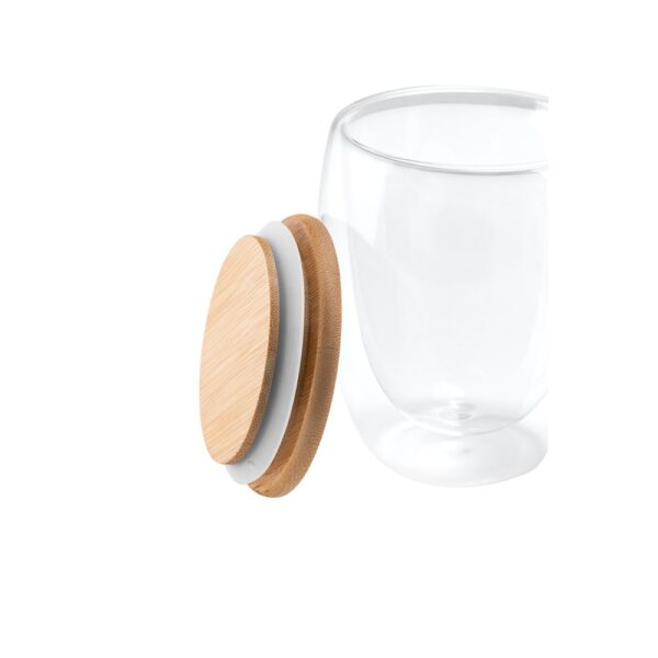 ECUADOR L. Borosilicate glass travel cup 350 mL