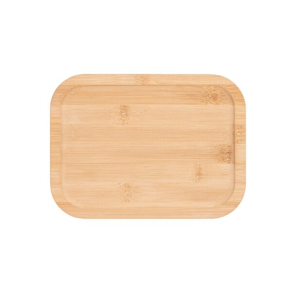 PORTOBELLO. Lunch Box. Hermetic box in borosilicate glass and bamboo lid 1000 mL