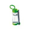 QUINTANA. Glass sports bottle with PP cap 390 mL