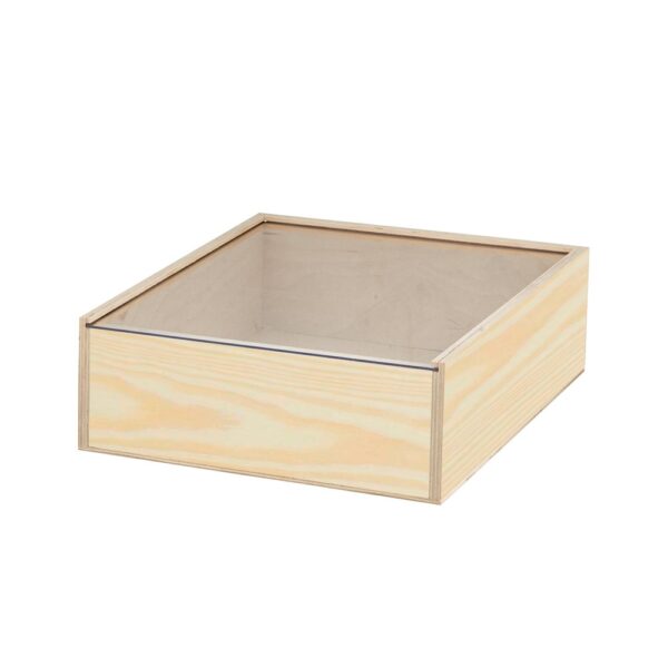 BOXIE CLEAR L. Wood box L