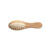 DERN. Wooden hairbrush with round bamboo bristles
