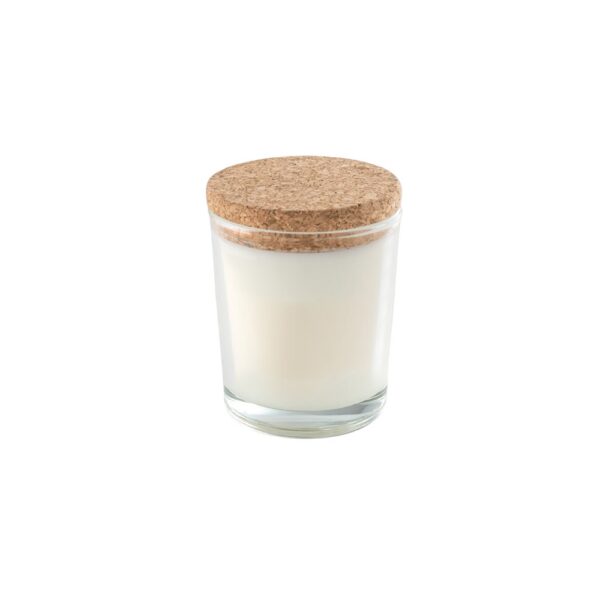 ZEN 80. Aromatic candle in a glass holder with a cork lid 80 g