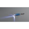 RE-LERGAN. Aluminium keyring (92% recycled) with 3-light LED torch