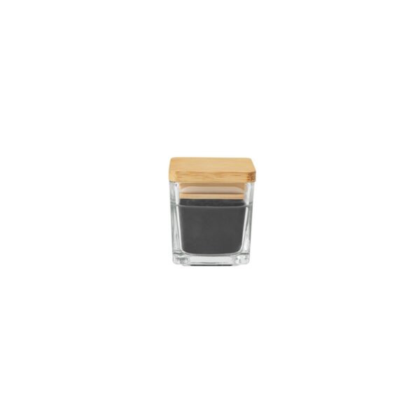 ESSENCE. 50g scented candle in glass cup with bamboo lid