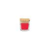 ESSENCE. 50g scented candle in glass cup with bamboo lid