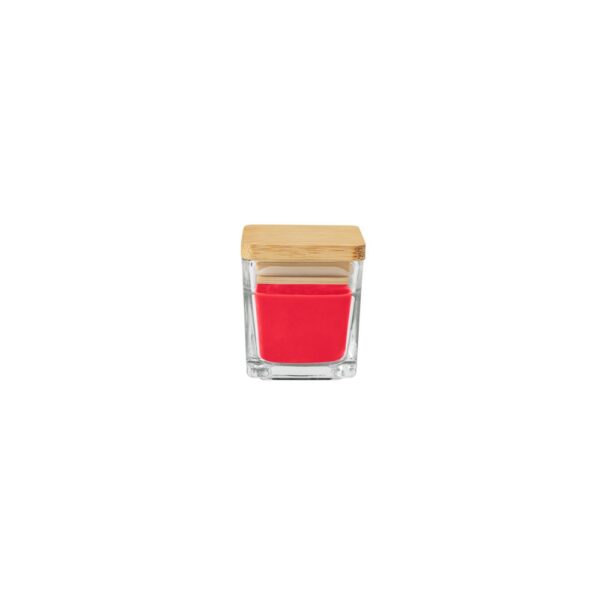 ESSENCE. 50g scented candle in glass cup with bamboo lid