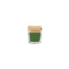 ESSENCE. 50g scented candle in glass cup with bamboo lid