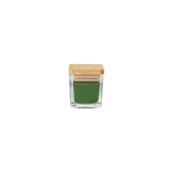 ESSENCE. 50g scented candle in glass cup with bamboo lid