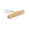 RACHEL. Bamboo and ABS key ring with LED torch