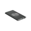 CASSINI. Power bank 4.000 mAh with 5W wireless charger in recycled aluminium (100% rAL)