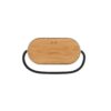 GUETTA. 5W portable speaker with super-fast 15W wireless charger and 2h battery life made of bamboo and recycled PET (100% rPET)