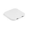97903_106 CAROLINE. Superfast 15W wireless charger with HUB 2 USB-A ports in recycled ABS (60% rABS)