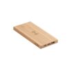 FITCH. Power bank 5.000 mAh with 5W wireless charger in bamboo