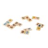 98074_150-c DOMIN. Kids wooden domino game. 28 pieces featuring fun animal figures