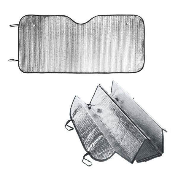 98142_set CRADLE. PE and aluminium-lined car sunshade
