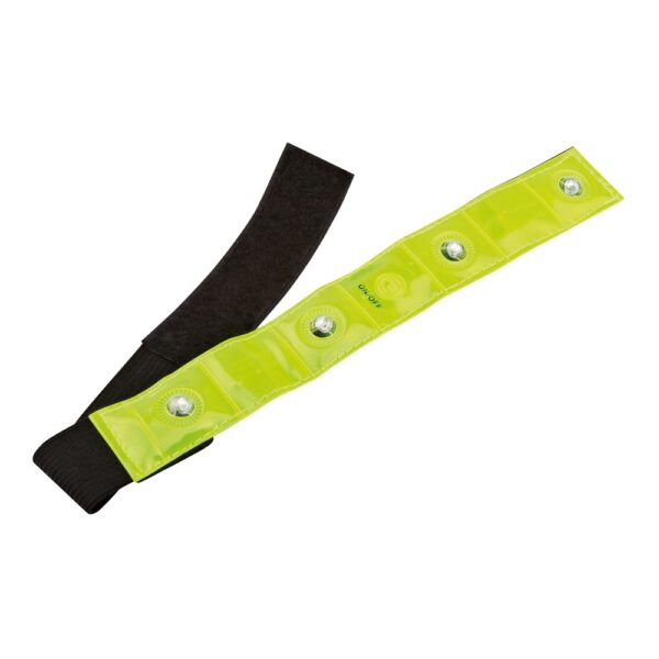 VISIBLE. Reflective armband with 4 red LEDs