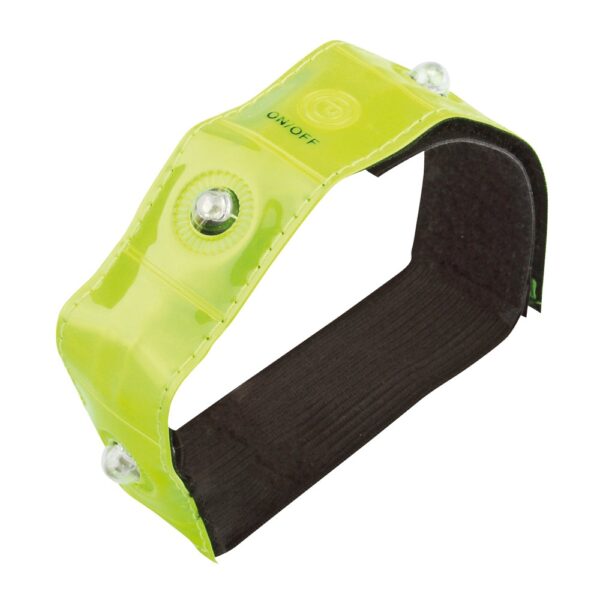 VISIBLE. Reflective armband with 4 red LEDs