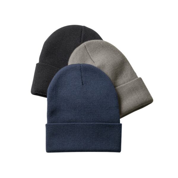 CARL. Recycled polyester (100% rPET) double-layered soft knit unisex beanie