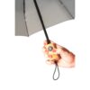 RIVER. Telescopic umbrella in 190T recycled polyester (100% rPET) pongee with automatic opening and closing