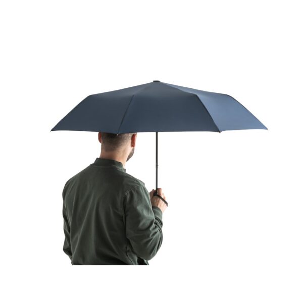 CIMONE. Telescopic umbrella in recycled polyester (100% rPET) 190T pongee with automatic opening