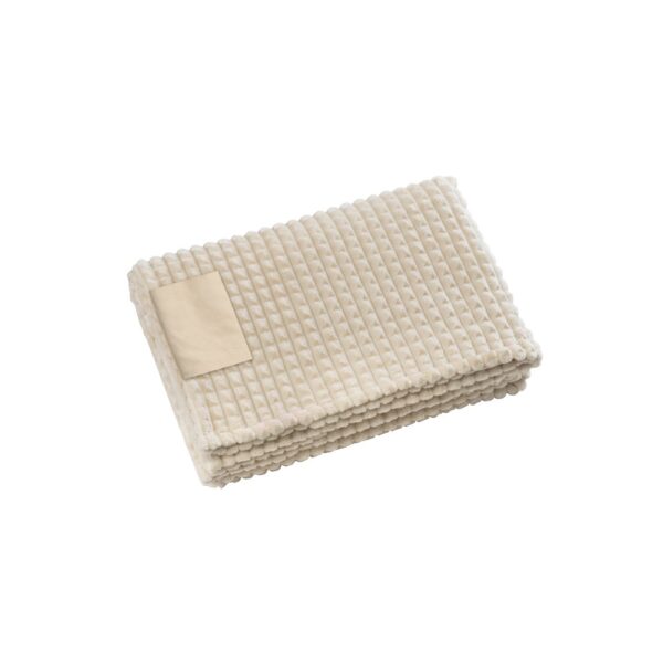 CELINE. Blanket in recycled polyester (100% rPET) with a stitched detail for personalisation