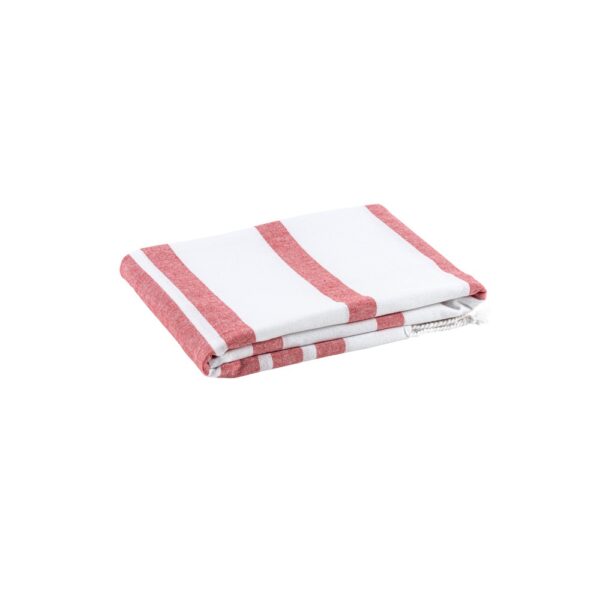 SARDENHA. Beach towel in cotton (70% recycled) and polyester (30% recycled) (180 g/m²)