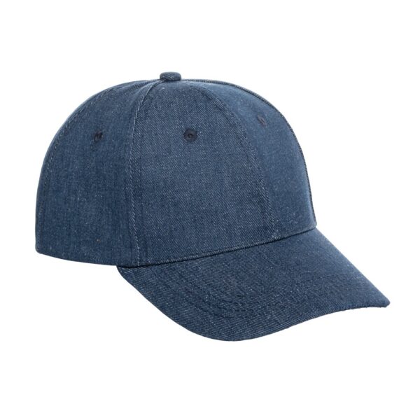 PHOEBE. Denim, cotton and polyester cap (300 g/m²)
