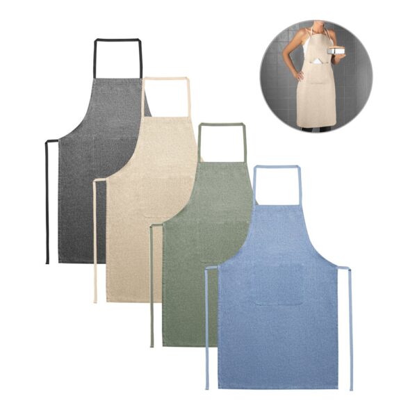 99812_set ZIMBRO. Apron with recycled cotton (140 g/m²)